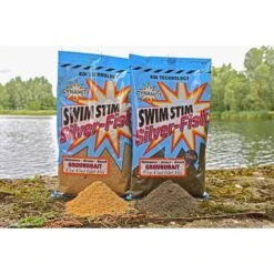 DYNAMITE BAITS Dynamite Swim Stim Commercial Groundbait Silver Fish Betaine Green 900g -Salmo Ventas swimstim silverfish groundbaits 550x550w 2